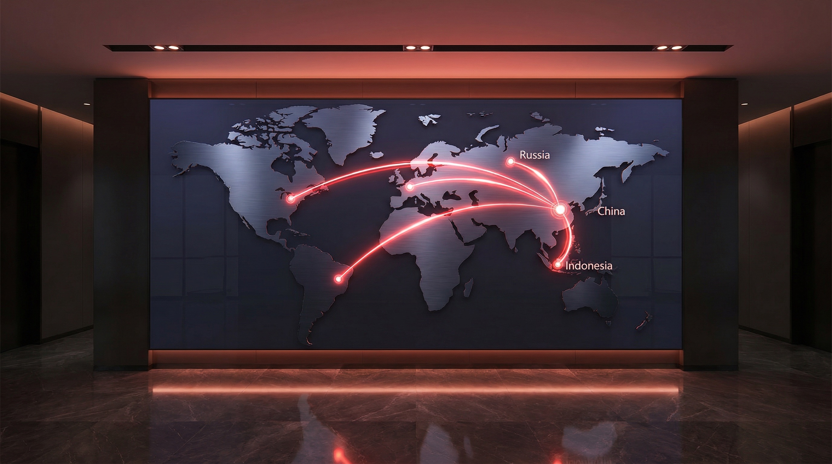 Silk Road logistics routes: China to Russia and Indonesia